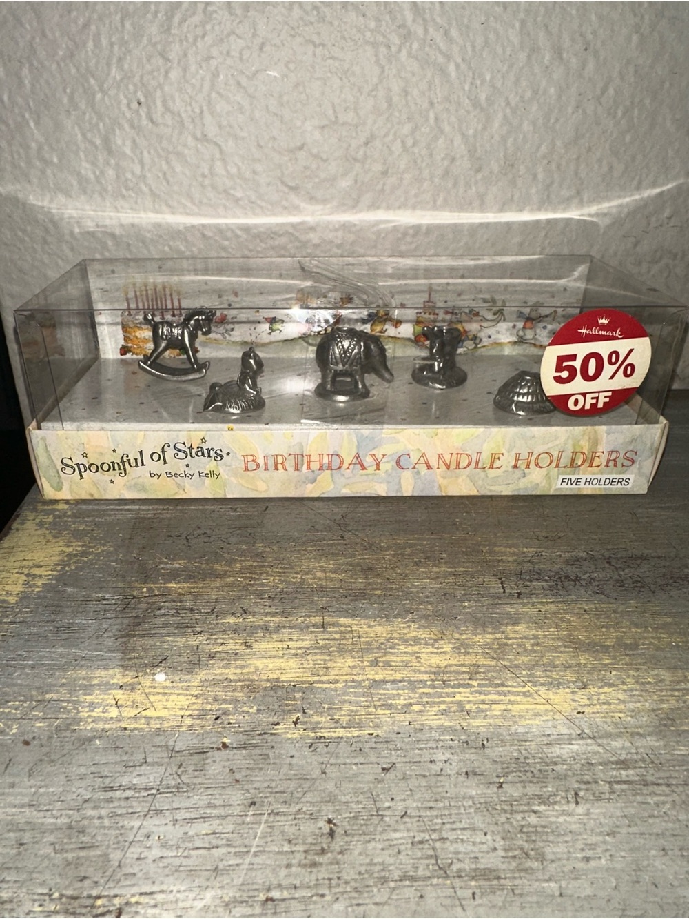 NEW Vintage Hallmark “Spoonful Of Stars" By Becky Kelly Birthday Candle Holders